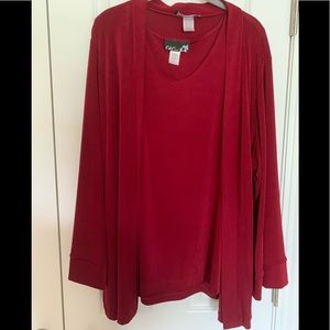 CSC Studio jacket and tank set plus 2X